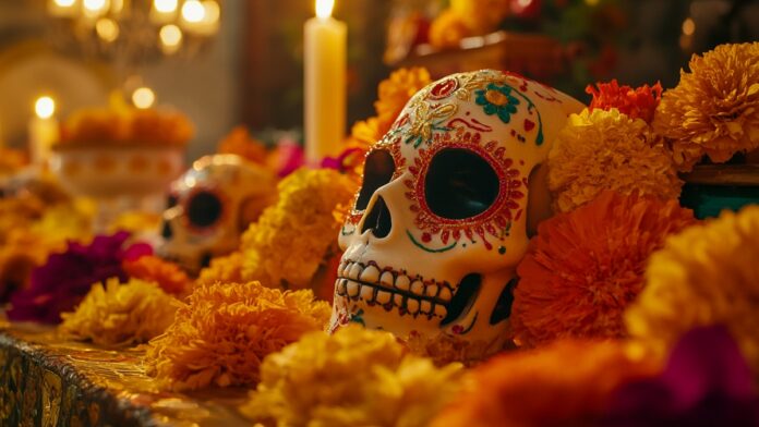 Las flores de cempasúchil son indispensables en las ofrendas. Foto: Freepik