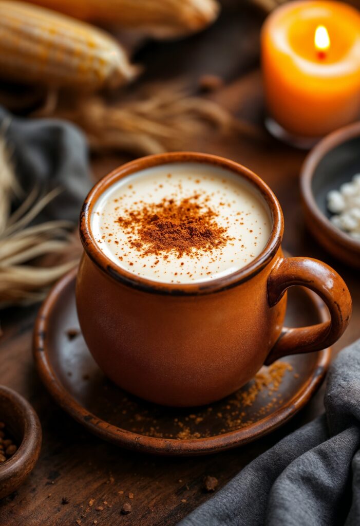 El atole es una bebida que nació en el México prehispánico. Se hace con fécula de maíz. Foto: Freepik